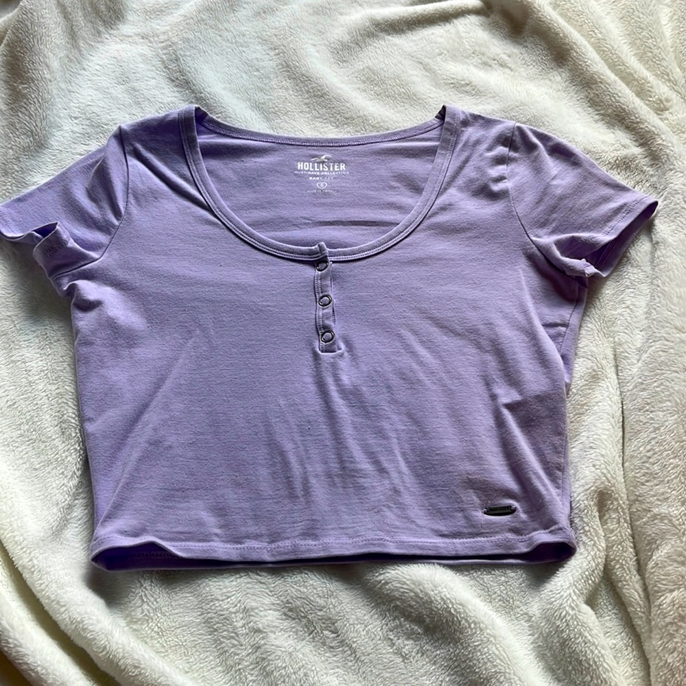 Lavender Hollister baby tee from must have collection